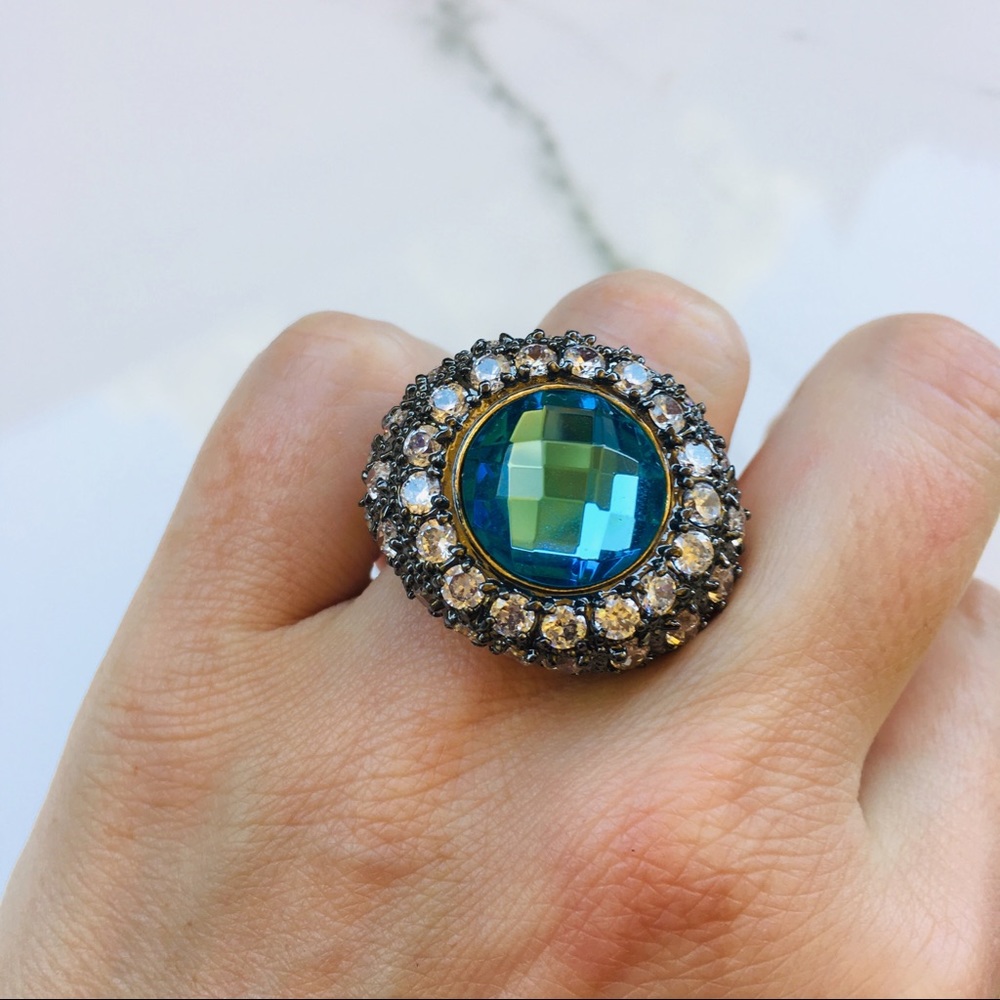 🔴 SOLD🔴 Nordstrom gold ring topaz - Picture 1 of 8